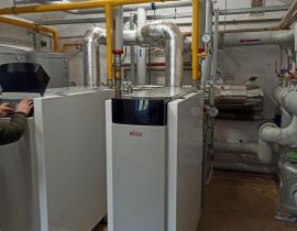 Kotłownia w zespole edukacyjnym w Trzebiechów o mocy 2x200 kW